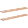 vidaXL Appuis de fen&ecirc;tre 2 pc Naturel 110 x 15 x 2 cm