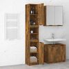 vidaXL Armoire de bain Ch&ecirc;ne fum&eacute; 32x34x188,5 cm Bois d'ing&eacute;nierie