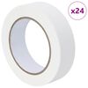 vidaXL Rubans de masquage pour peintre 24 pcs Blanc 30mm x 50m Papier