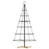vidaXL Sapin de No&euml;l en m&eacute;tal avec support KUOPIO 150 cm Acier Noir