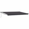 vidaXL Auvent r&eacute;tractable Anthracite 4 x 2 m Polyester et m&eacute;tal