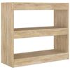 vidaXL Biblioth&egrave;que/S&eacute;parateur de pi&egrave;ce ch&ecirc;ne sonoma 80x30x72 cm