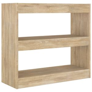 vidaXL Biblioth&egrave;que/S&eacute;parateur de pi&egrave;ce ch&ecirc;ne sonoma 80x30x72 cm