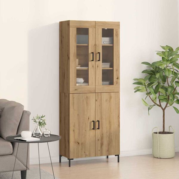 vidaXL Haut Armoire 2 pcs chêne artisanal 69,5 x 34 x 180 cm