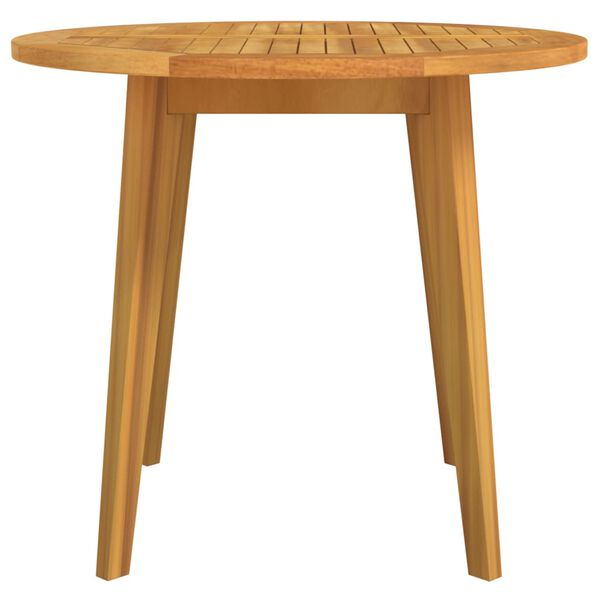 vidaXL Table de jardin &Oslash;85x75 cm Bois d'acacia solide