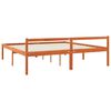 vidaXL Cadre de lit Cire marron 200 x 200 cm Bois de pin massif
