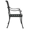 vidaXL Chaise de jardin 2 pcs Noir 56 x 55 x 92,5 cm Aluminium