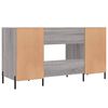 vidaXL Bureau sonoma gris 140x50x75 cm bois d'ing&eacute;nierie