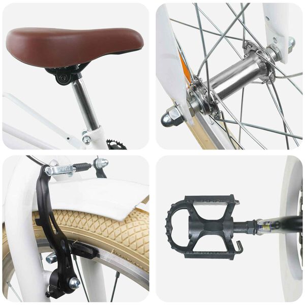 vidaXL V&eacute;lo pour Enfants 20 Pouces 6-11 Blanc