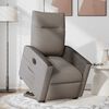 vidaXL Fauteuil inclinable &eacute;lectrique taupe tissu