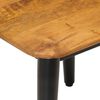 vidaXL Table basse 45x45x40 cm bois de manguier solide et fer