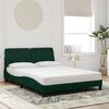 vidaXL Cadre de lit sans matelas vert fonc&eacute; 120x200 cm velours