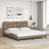 vidaXL Cadre de lit sans matelas Hvar cappuccino 180x200 cm similicuir