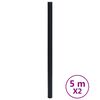 vidaXL Autocollants auto-adh&eacute;sifs pour meuble noir mat 90x500 cm PVC