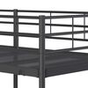vidaXL Lit superposé sans matelas noir 107x203 cm acier