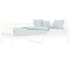 vidaXL Lit de jour sans matelas blanc bois de pin massif 90x200 cm