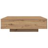 vidaXL Table basse Ch&ecirc;ne artisanal 100 x 100 x 31 cm Bois d'ing&eacute;nierie