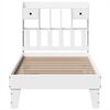 vidaXL Cadre de lit sans matelas blanc 90x190 cm bois de pin massif