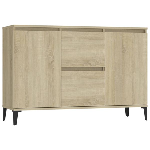 vidaXL Buffet ch&ecirc;ne sonoma 102x35x70 cm bois d'ing&eacute;nierie