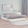 vidaXL Cadre de lit sans matelas blanc 140x200 cm bois massif