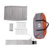 vidaXL Tente familiale tipi 6 personnes gris et orange imperm&eacute;able
