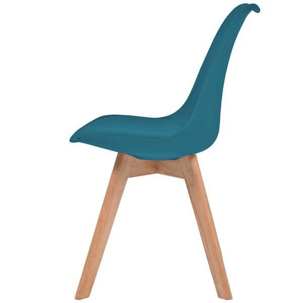 vidaXL Chaises à manger lot de 4 Turquoise Plastique