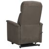 vidaXL Fauteuil de massage Gris foncé Tissu microfibre