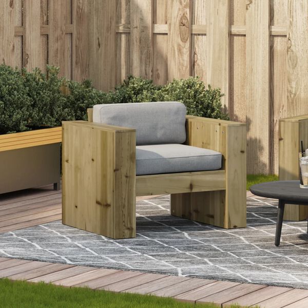 vidaXL Canapé de jardin 79x60x62 cm bois de pin imprégné