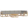 vidaXL Ensemble de canap&eacute;s d'ext&eacute;rieur 7 pc Blanc et gris clair