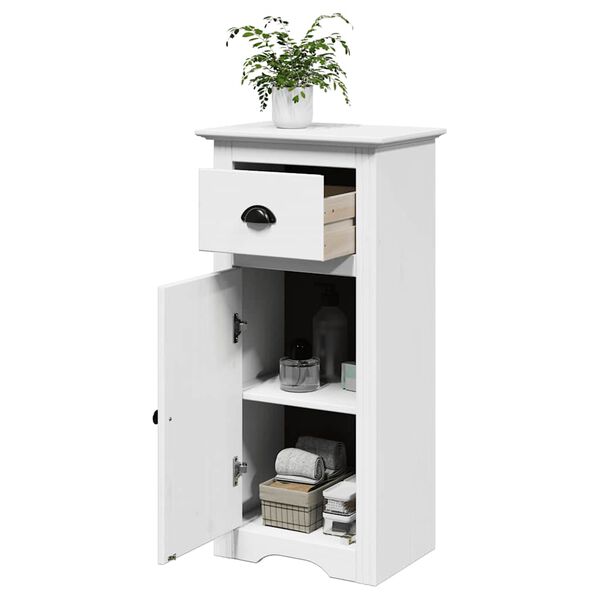 vidaXL Armoire de salle de bain BODO blanc 44x30x90 cm