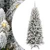vidaXL Sapin de No&euml;l artificiel Blanc 210 cm