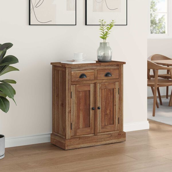 vidaXL Armoire de rangement avec tiroir Naturel 65 x 30 x 75 cm