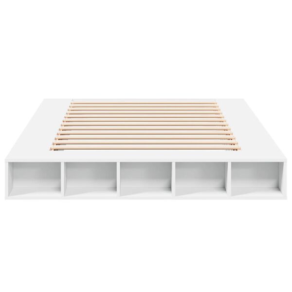 vidaXL Cadre de lit sans matelas blanc 150x200 cm