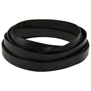 vidaXL Sangle en Cuir Noir 200 x 2 cm Cuir