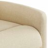 vidaXL Fauteuil inclinable Cr&egrave;me Tissu