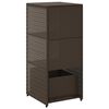 vidaXL Armoire de rangement jardin marron 50x55x115 cm r&eacute;sine tress&eacute;e