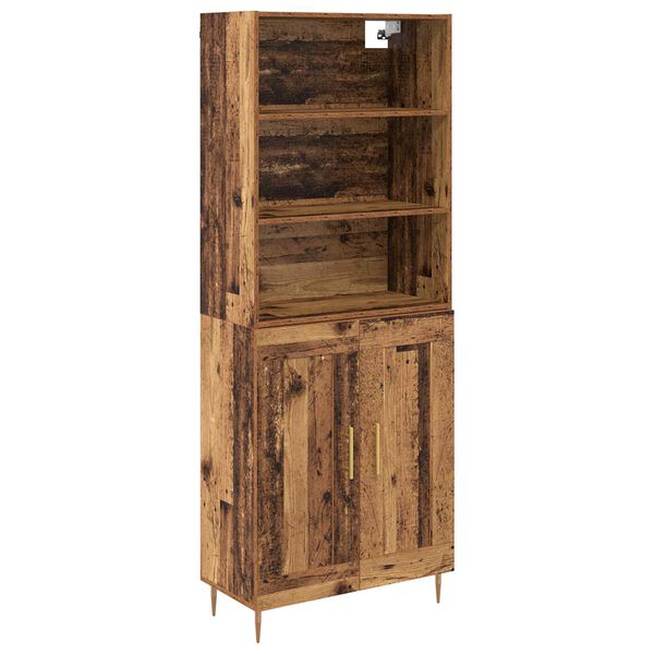 vidaXL Haut Armoire Bois ancien 69,5 x 34 x 180 cm Bois d'ing&eacute;nierie