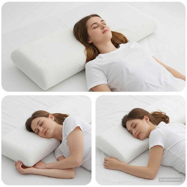 vidaXL Coussin de sommeil Uni Blanc 135 x 36 x 13 cm