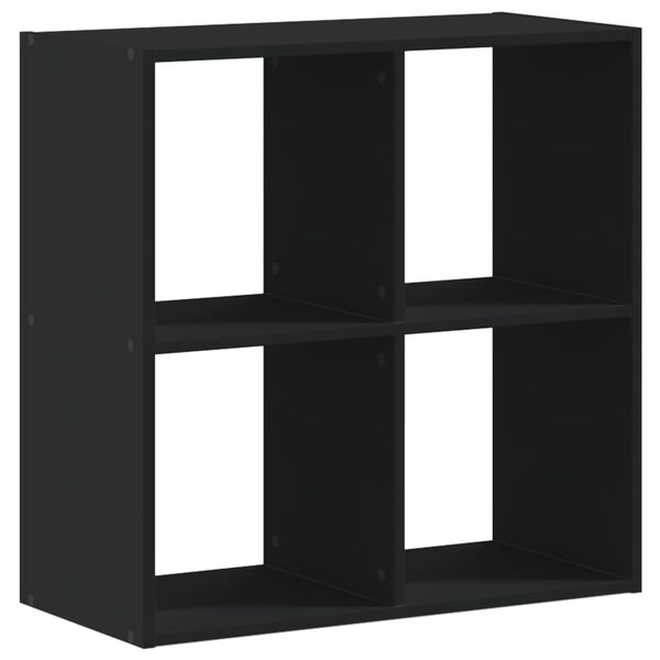 vidaXL Biblioth&egrave;que noir 68,5x32x68,5 cm bois d'ing&eacute;nierie