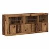 vidaXL Buffet LED Bois ancien 162 x 37 x 67 cm Bois d'ing&eacute;nierie
