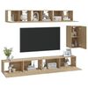 vidaXL Ensemble de meubles TV 6 pcs Ch&ecirc;ne sonoma Bois d'ing&eacute;nierie