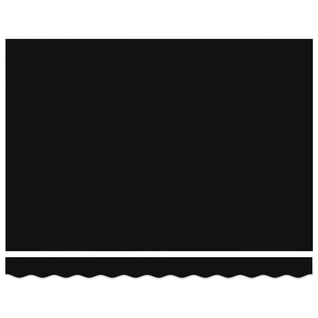 vidaXL Tissu de remplacement d'auvent pour cadre de 3,5 x 2,5 m noir