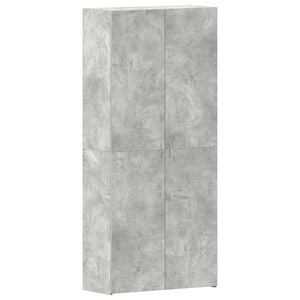 vidaXL Cabinet &agrave; chaussures Gris 80 x 35.5 x 180 cm Bois d'ing&eacute;nierie