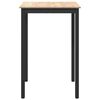 vidaXL Table de bar Naturel 70 x 70 x 105 cm Bois de pin massif