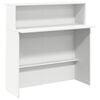 vidaXL Bureau de r&eacute;ception Blanc 100x50x103,5 cm Bois d'ing&eacute;nierie