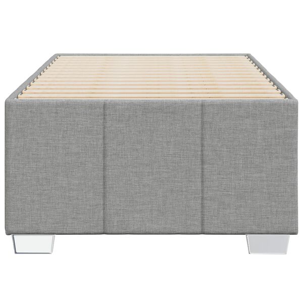 vidaXL Cadre de lit sans matelas gris clair 90x190 cm tissu