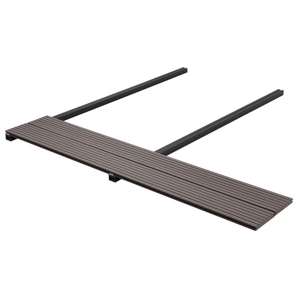 vidaXL Planche de terrasse 4 pcs Marron fonc&eacute; WPC