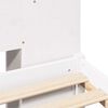 vidaXL Lit biblioth&egrave;que sans matelas blanc 135x190 cm bois pin massif
