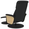 vidaXL Fauteuil inclinable de massage avec repose-pied noir similicuir