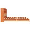 vidaXL Lit biblioth&egrave;que sans matelas cire marron 180x200cm bois massif